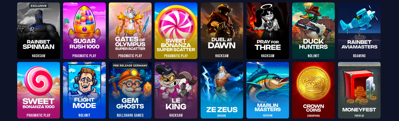 App mobile Rainbet